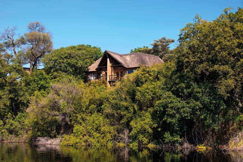 Namibia, Kongola, Namushasha River Lodge, Außenansicht