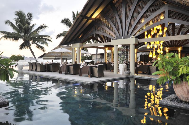 Seychellen, La Digue, Le Domaine de L.Orangeraie, Combava Restaurant