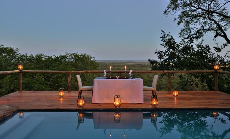 Botswana, Savuti, Ghoha Hills Savuti Lodge, Pool