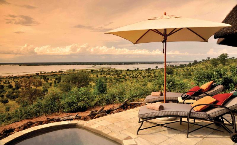 Botswana - Chobe, Ngoma Safari Lodge, private Terrasse