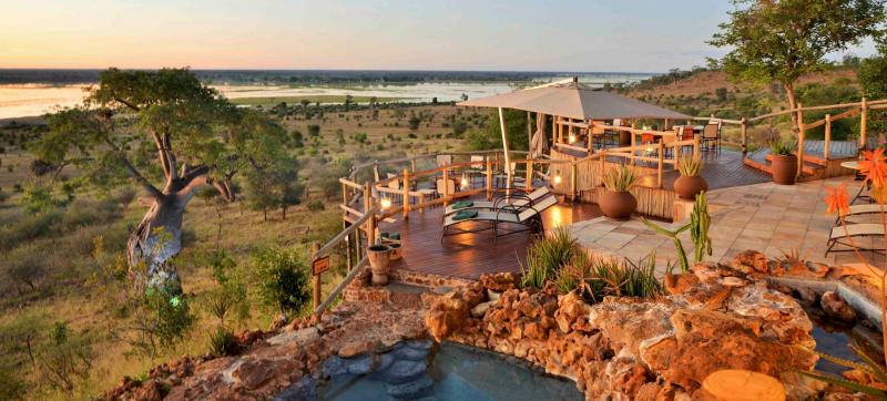 Botswana - Chobe, Ngoma Safari Lodge, Pooldeck