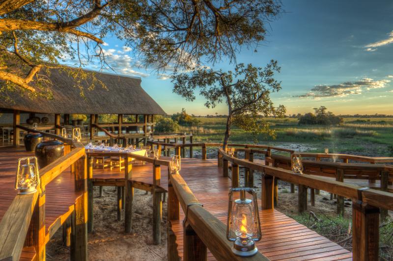 Botswana, Okavango Delta, Camp Okavango, Hauptdeck