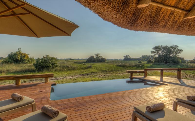 Botswana, Okavango Delta, Camp Okavango, Pool