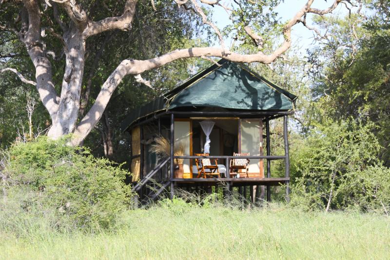 Simbabwe, Hwange Nationalpark, Bomani Tented Lodge, Hornbill Hauszelt