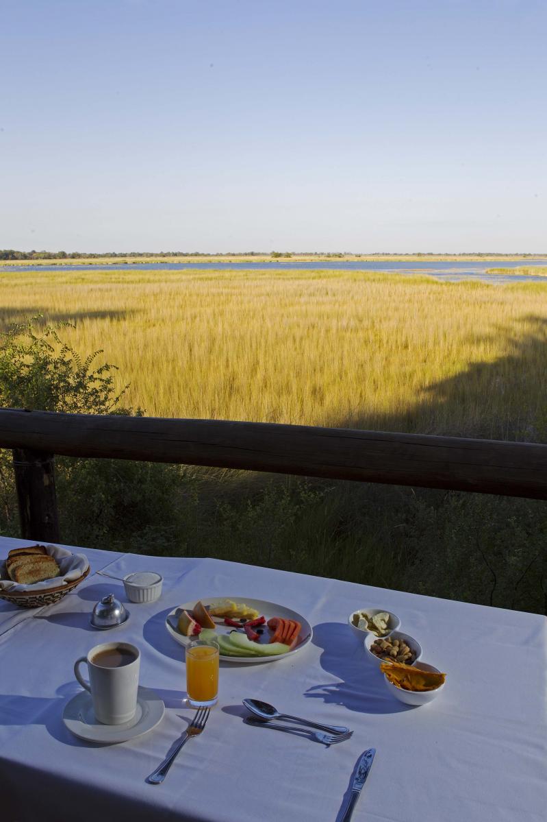 Botswana, Moremi Game Reserve, Camp Moremi, Frühstück, Impressionen