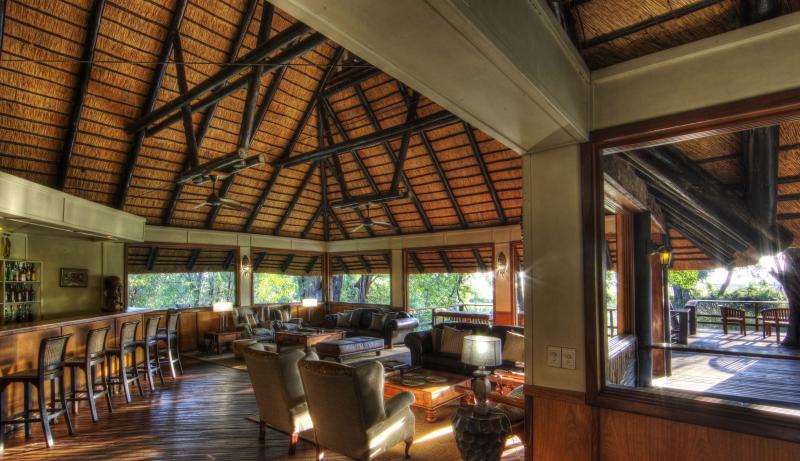Botswana, Moremi Game Reserve, Camp Moremi, Lounge