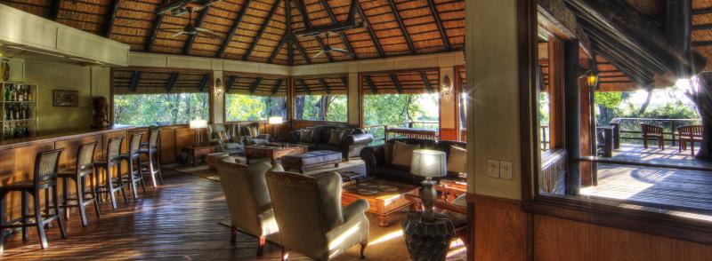 Botswana, Moremi Game Reserve, Camp Moremi, Lounge