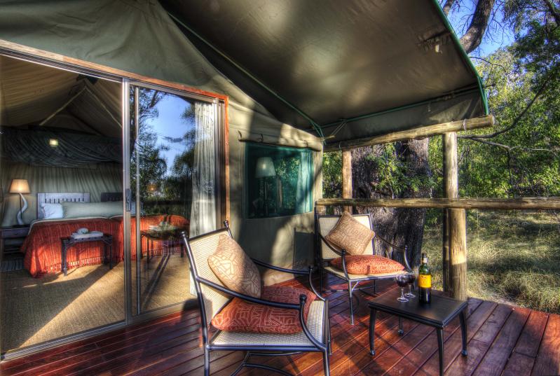 Botswana, Moremi Game Reserve, Camp Moremi, Hauszelt