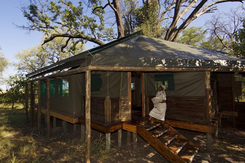 Botswana, Moremi Game Reserve, Camp Moremi, Hauszelt