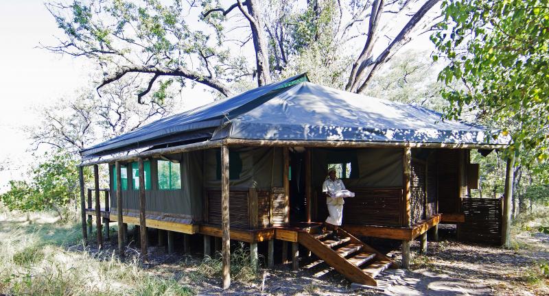 Botswana, Moremi Game Reserve, Camp Moremi, Hauszelt