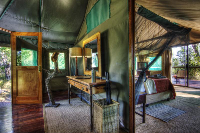 Botswana, Moremi Game Reserve, Camp Moremi, Hauszelt