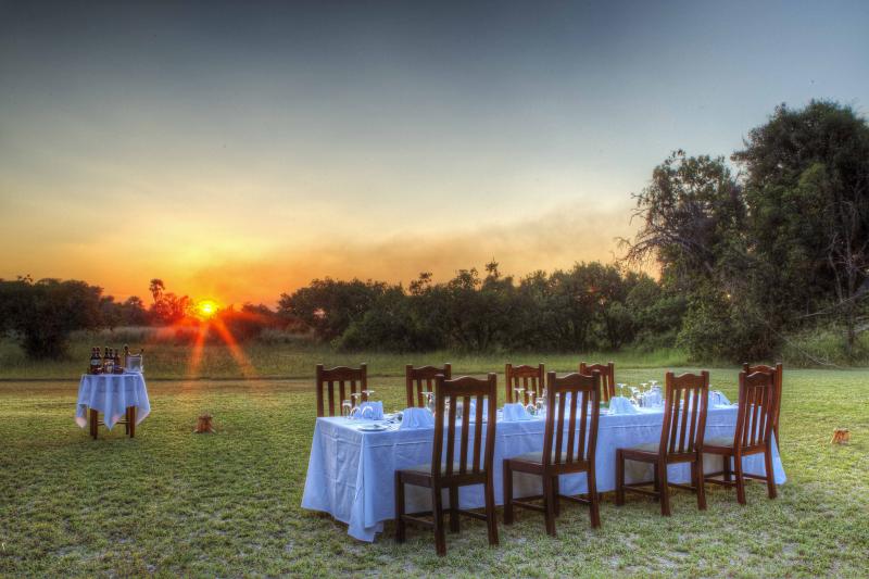 Botswana, Okavango Delta, Camp Okavango, Bushdinner