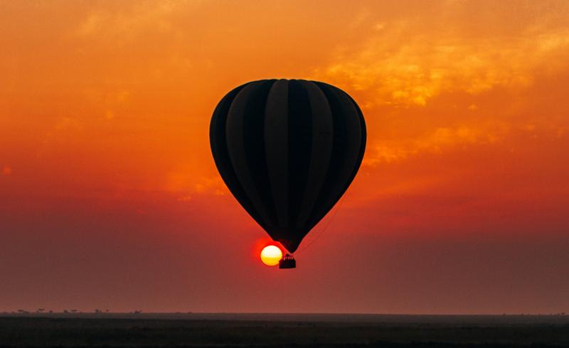 Serengeti Balloon Safaris, Balloonfahrt Sonnenuntergang