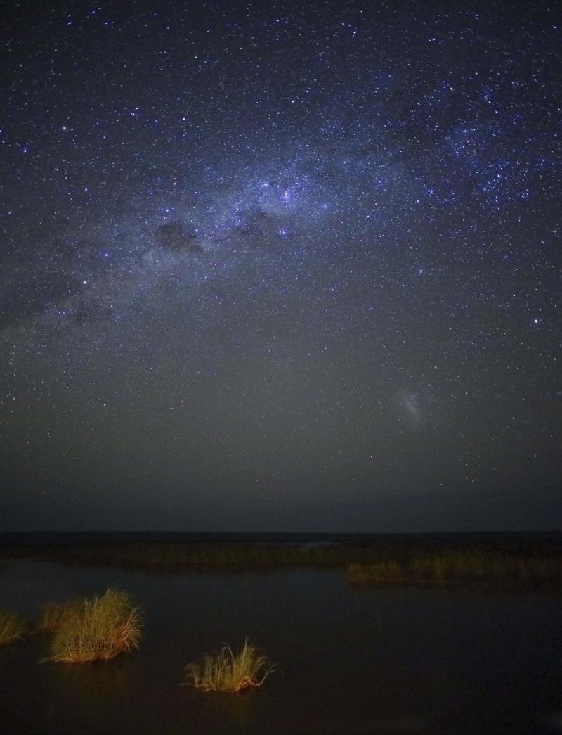 Sambia, Lower Zambezi Nationalpark, Sausage Tree Camp, Nachthimmel