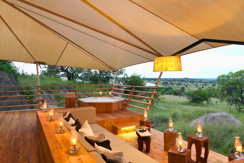 Tansania, Serengeti, Serengeti Bushtops Camp, Lounge