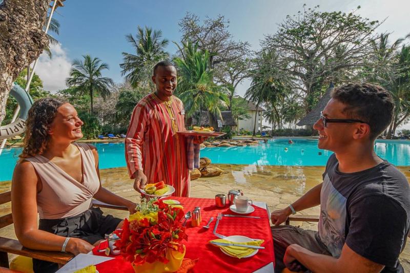 Kenia, Diani Beach, Papillon Lagoon Reef, Frühstücksbereich