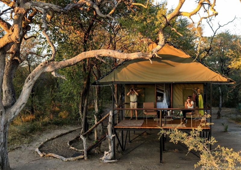 Simbabwe, Hwange NP, Bomani Tented Lodge